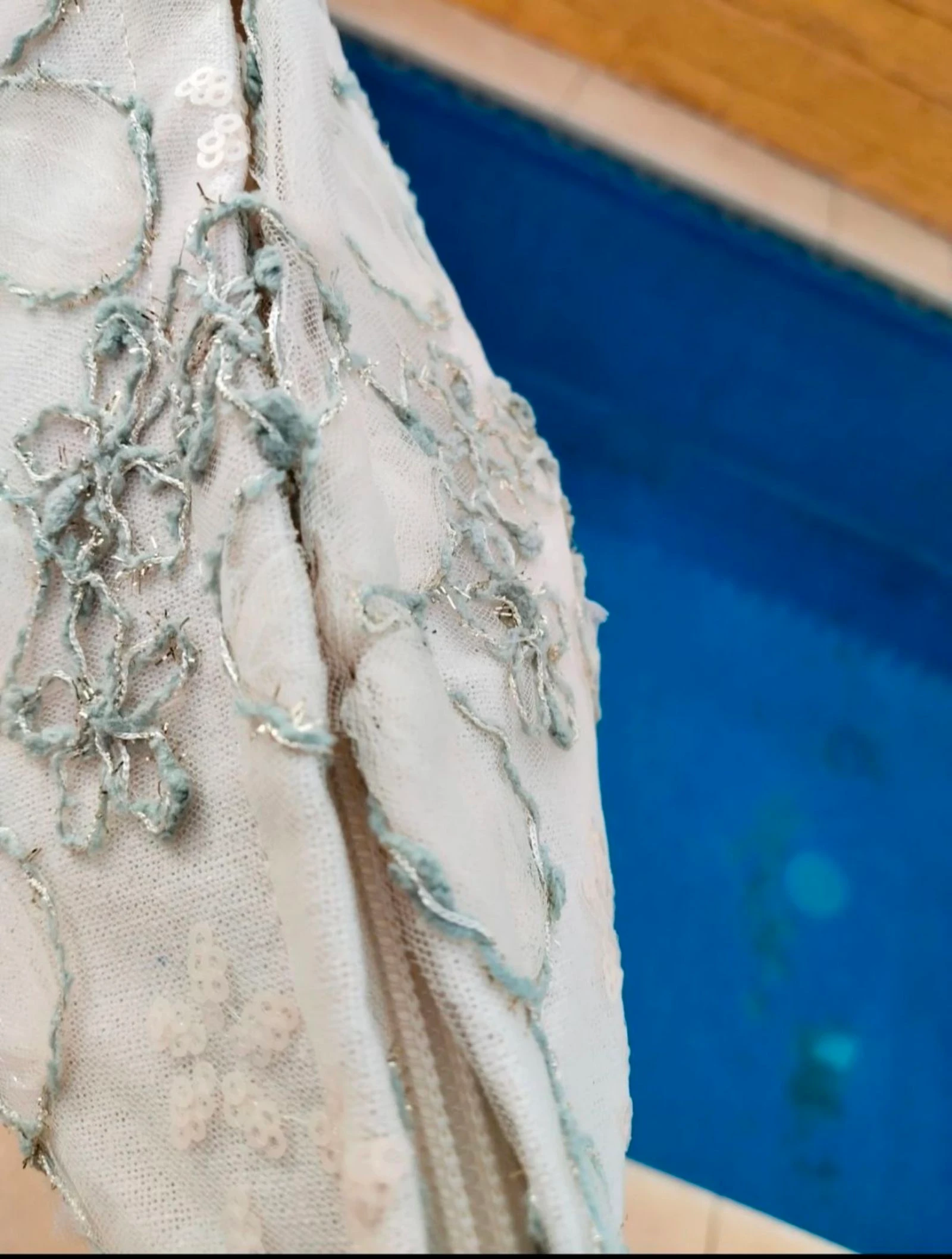 Neceser con bordados en verde agua – photo 8